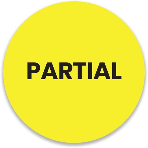 StickerJet Partial – OSHA Shipping Control Roll Labels – 2" Circle Labels – 500 Qty/Roll – Paper, Easy Peel and Stick, Strong Adhesive, Made in USA in Kuwait