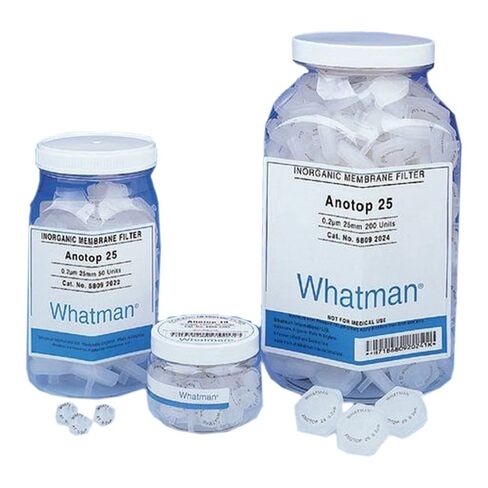Whatman 6809-4022 Anotop 25 Syringe Filter Plus with Glass Microfiber Prefilter, 25mm, 0.2 Micron (Pack of 50) in Kuwait