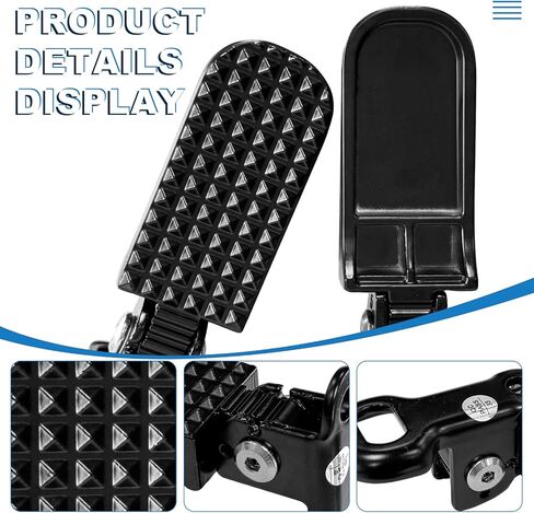 1 Pair Bike Rear Pedals Mini Folding Bike Foot Pegs Stable Bicycle Rear Pedals for Mountain Bike Electric Bike in Kuwait
