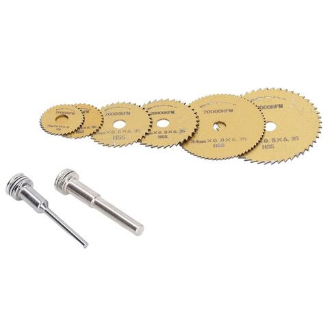 Hilitand 8Pcs High Speed Steel Cutting Set, Portable and Universal Circular Saw for Wood, PVC, Soft Metal (Golden) in Kuwait