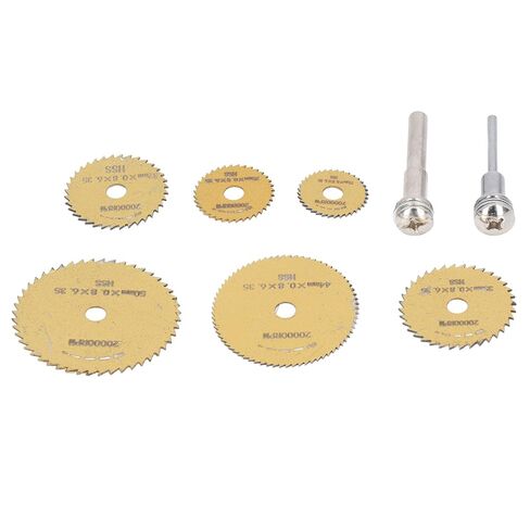 Hilitand 8Pcs High Speed Steel Cutting Set, Portable and Universal Circular Saw for Wood, PVC, Soft Metal (Golden) in Kuwait