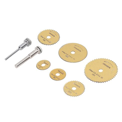 Hilitand 8Pcs High Speed Steel Cutting Set, Portable and Universal Circular Saw for Wood, PVC, Soft Metal (Golden) in Kuwait