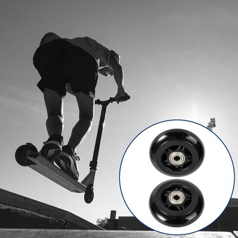 Penitue 76mm x 24mm Caster Wheels, PU & High Carbon Steel Scooter Wheel Repair Replacement Part for Razor RipStik Ripsurf Ripster FlashRider 360 RipRider PowerRider Caster Trike in Kuwait