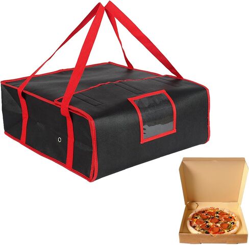 Premium Upgraded Thermal Pizza Bag 20"x20"x8" - Heavy-Duty Heat Preservation for Delivery Drivers, Caterers & Household, Foldable & Leakproof Food Carrier in Kuwait