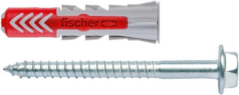 مثبتات حائط عالمية من Fischer DuoPower 3/8"x 2" (10x50 مم) للخرسانة والطوب والجدران الجافة والخشب (إصدار متري) - 25 مرساة و25 برغي in Kuwait