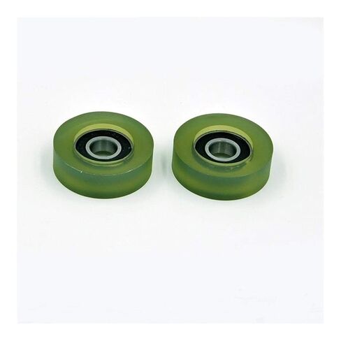 Power Transmission Products PU 6001 2Pcs Polyurethane Covered Bearing 12x45x14mm Shaft 12mm PU600145-14 Urethane Cover PU6001 Bearings Ball Bearings in Kuwait