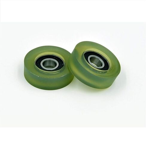 Power Transmission Products PU 6001 2Pcs Polyurethane Covered Bearing 12x45x14mm Shaft 12mm PU600145-14 Urethane Cover PU6001 Bearings Ball Bearings in Kuwait