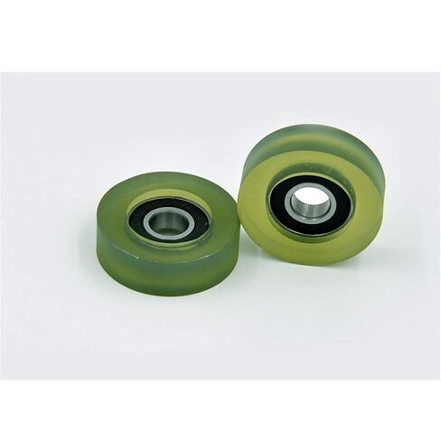 Power Transmission Products PU 6001 2Pcs Polyurethane Covered Bearing 12x45x14mm Shaft 12mm PU600145-14 Urethane Cover PU6001 Bearings Ball Bearings in Kuwait