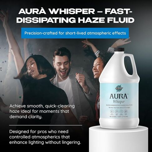 SurgeFX Aura Whisper سائل ضباب مائي سريع التبديد، 1 جالون - عصير ضباب خفيف للمسرح والصور والليزر in Kuwait