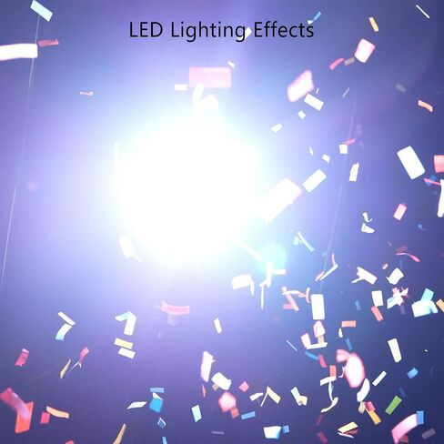 SHEHDS Electric Confetti Launcher with LED RGB Effects, 20–26 ft Shooting Distance for Stage, DJ, Concert, Party & Events (Confetti Paper Not Included) - Three Holes in Kuwait