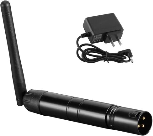6 DMX wireless connections, 1 male transmitter and 5 female receivers, Dfi2.4G automatic frequency hopping set, suitable for DJ lighting, stage performances, and wedding celebrations. in Kuwait