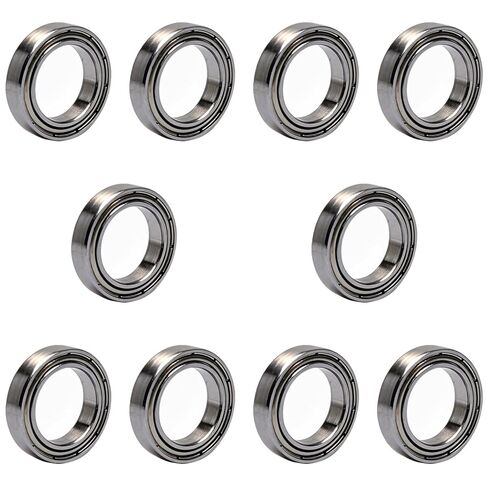 10 PCS MR52ZZ Deep Groove Ball Bearings, 2mm x 5mm x 2.5mm Double Shielded Miniature Chrome Steel Ball Bearings for RC, Drones, Micro Motor, Office Equipment (MR52-ZZ) in Kuwait