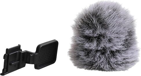 Outdoor VLOG Camera Windproof Noise Reduction Microphone Furry Cover for ZV1 ZV1F ZVE10 ZVE1 Microphone Hair Cover in Kuwait