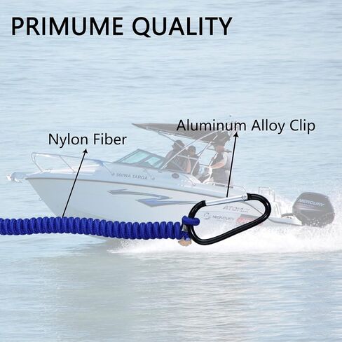 8M0092850 Boat Kill Switch Lanyard, Boat Tether Replacement for Mercruiser Marine Boat, Boat Tether Kill Switch Safety Lanyard Cord 54 Inch/137 Long-(Blue 1Pcs) in Kuwait