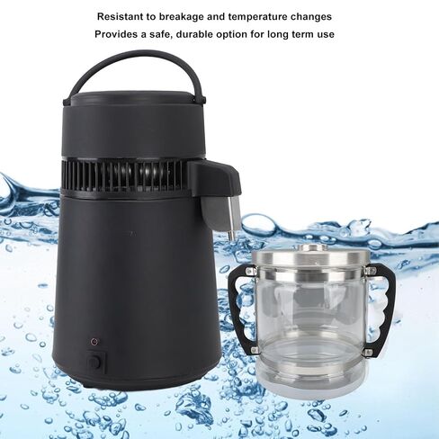 6L Glass Jar Water Distiller Replacement Glass Collection Bottle for Home Beauty Water Distiller, Ideal Solution in Kuwait