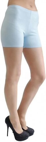 VF-Sport Women’s Cotton Legging Shorts - Soft Stretch for Bike, Yoga, & Layering, Made in USA, Junior & Plus Sizes XXS-3X in Kuwait