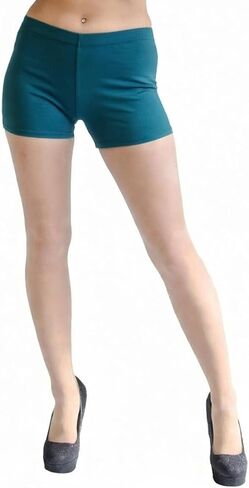 VF-Sport Women’s Cotton Legging Shorts - Soft Stretch for Bike, Yoga, & Layering, Made in USA, Junior & Plus Sizes XXS-3X in Kuwait