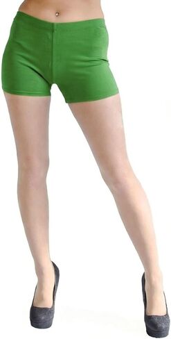 VF-Sport Women’s Cotton Legging Shorts - Soft Stretch for Bike, Yoga, & Layering, Made in USA, Junior & Plus Sizes XXS-3X in Kuwait
