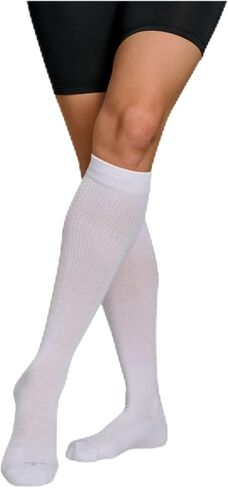 Easy-On Women’s Over-the-Calf Compression Socks – Easy-On Design, Soothing Compression, Mesh Back & Copper Znergy Anti-Odor in Kuwait