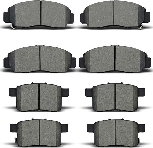 Ceramic Disc Brake Pads Set Front & Rear For Acura TSX 2004-2008,For Honda For Accord 2003-2007 D537 D787 in Saudi Arabia