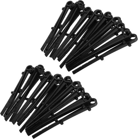 60pcs Black Abs Gutter Guard Fasteners with Corrosion Resistant Leaf Filter Clips for Outdoor and Commercial Gutters Universal Compatibility in Kuwait
