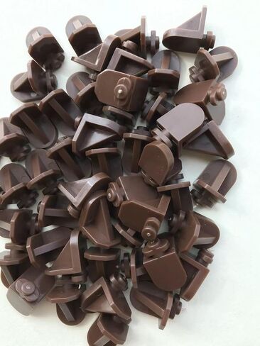 Twist-in Shelf Support Pins (8 Pack) for Kitchen Cabinets, Bookcases, Shelves Brown in Kuwait