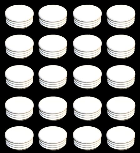 1.5" Round Tubing Plastic White Hole Plug End Cap, 1.5 inch OD Tube Pipe Cover Plug, Heavy Duty Plastic Plug Cap Insert, Durable Chair Glide (4) in Kuwait