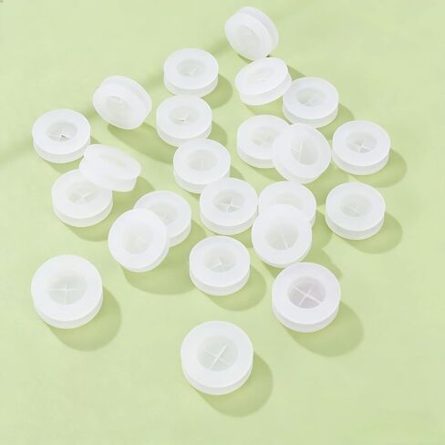 Silicone Straw Hole Plugs, 20pcs Straw Hole Grommets with Straw Holes, Silicone Stopper Fixing Plugs for Mason Canning Jar Airlock Fermenter Lid in Kuwait