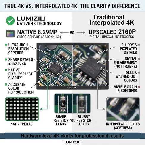 مجهر رقمي 4K لحام SMD وإصلاح ثنائي الفينيل متعدد الكلور | الكل في واحد｜مستشعر CMOS بدقة 8.29 ميجابكسل｜10.1 بوصة IPS｜تركيز عن بعد بمحرك｜HDMI 1080P@60fps｜مسافة عمل 9 بوصة in Kuwait