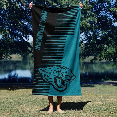 Northwest Jacksonville Jaguars NFL Progression Jacquard Beach Towel 36 x 72 Inches in Kuwait