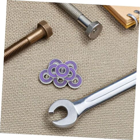 8pcs Purple Double Sealed Roller Skate Wheel Bearings 608rs with Low Noise Carbon Steel and Pu Material for Indoor and Night Use Longboard and Quad Roller in Kuwait
