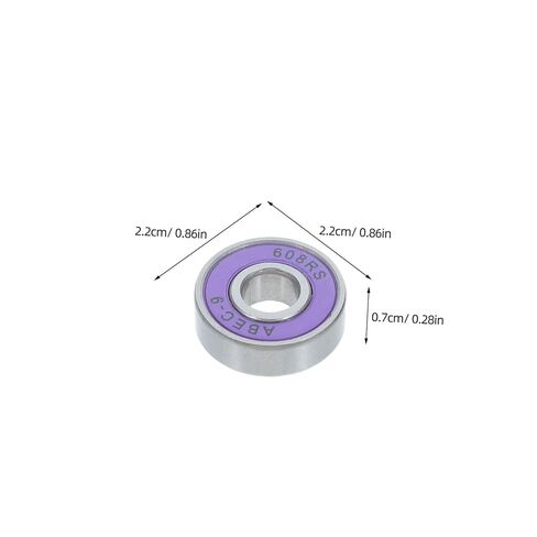 8pcs Purple Double Sealed Roller Skate Wheel Bearings 608rs with Low Noise Carbon Steel and Pu Material for Indoor and Night Use Longboard and Quad Roller in Kuwait
