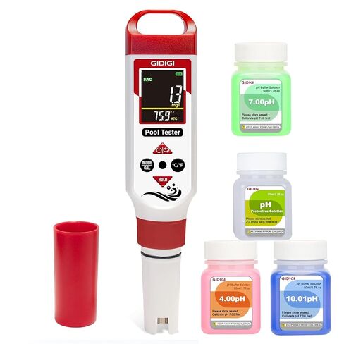 pH Meter Chlorine Tester Digital 7 in 1 Pool Water Tester Kit Salinity Tester for Saltwater Aquarium ORP Meter for Hydroponics Drinking Water Pool Water Tester pH and Chlorine for Pool Spa in Kuwait