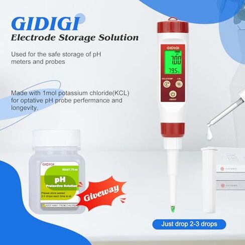 pH Meter Chlorine Tester Digital 7 in 1 Pool Water Tester Kit Salinity Tester for Saltwater Aquarium ORP Meter for Hydroponics Drinking Water Pool Water Tester pH and Chlorine for Pool Spa in Kuwait