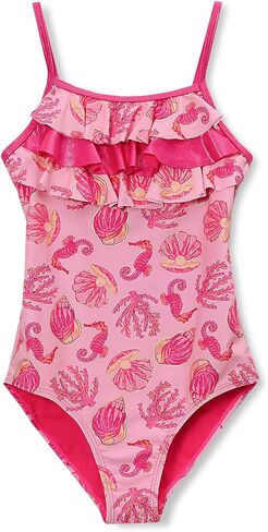 Lands' End Girls Chlorine Resistant X-Back Ruffle One Piece Swimsuit in Kuwait