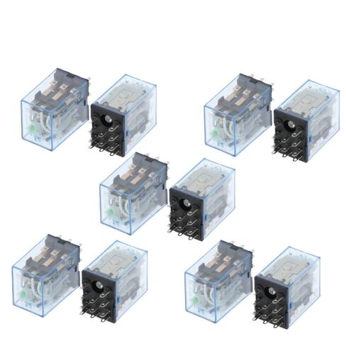 10 قطعة مرحل صغير صغير HH53P MY3NJ MY3 11-Pin DC12V/DC24V/DC110V/AC220V ملف للأغراض العامة الكهرومغناطيسية المتوسطة (تيار مستمر 36 فولت) in Kuwait