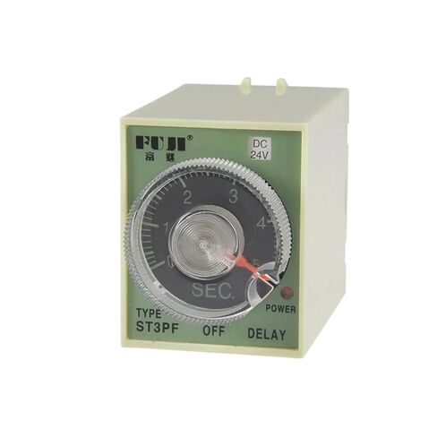 ST3PF ST3 مرحل الوقت DC12V DC24V AC110V AC220V مؤقت إيقاف التشغيل مع مقبس قاعدة 8Pin 5S 10S 30S 60S 3M 10M(AC220V 30S) in Kuwait