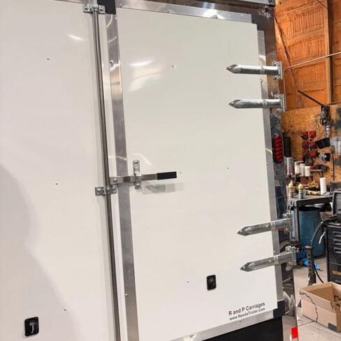 Enclosed Trailer Double Rear barn Door 16" Strap Hinge for Sure-Trac | 0.25" offset and zinc steel construction, Heavy Duty RV Camper Single Hinge in Kuwait