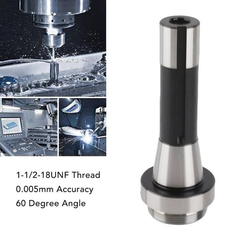 High Precision Boring Head Shank R8 Arbor Adapter 1 1/2 18UNF Thread Tool Holder for Milling Machines CNC Metalworking High Carbon Steel Construction in Kuwait