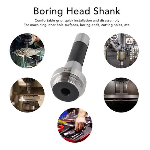 High Precision Boring Head Shank R8 Arbor Adapter 1 1/2 18UNF Thread Tool Holder for Milling Machines CNC Metalworking High Carbon Steel Construction in Kuwait