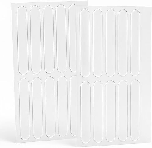 20pcs Clear Silicone Cabinet Door Bumpers, Self-Adhesive Sound Dampening Pads for Furniture Drawers Table Tops, Transparent Protection Strips for Wall & Surface Protection in Kuwait