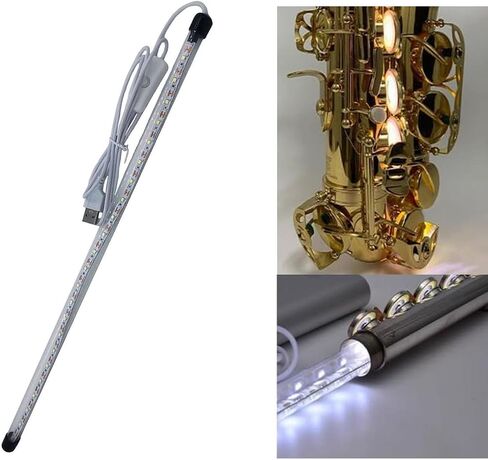 الساكسفون تسرب ضوء الوجهين الناي تسرب مصباح ليد 40 سنتيمتر Sax إصلاح شرائط مصباح أداة الرياح أداة التبعي in Kuwait