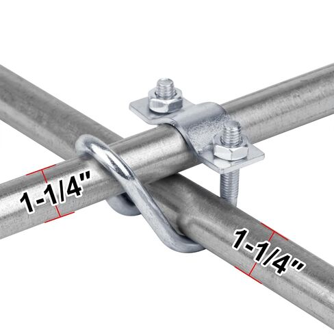 10 مجموعات 1-1/4 بوصة OD وصلة مشبك أنبوب متقاطع، مشبك كروس للدفيئة in Saudi Arabia