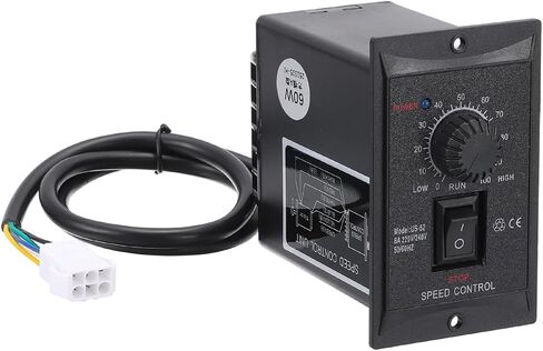 MECCANIXITY 200W 220V AC وحدة تحكم سرعة المحرك، US-52 50/60 هرتز وحدة تحكم المحرك إلى الأمام عكس التبديل مع IEC C14 ذكر التوصيل لمنظم الحاكم استبدال آلات المعدات DIY in Saudi Arabia