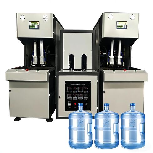 Plastic Bottle Blowing Machine, Commercial Blow Molding Equipment for Large Volume Production, Industrial Bottle Manufacturing System with Adjustable Settings for Multiple Sizes Ideal for Factory Use in Kuwait