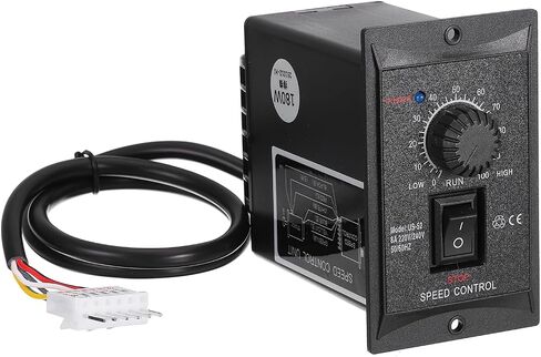 MECCANIXITY 200W 220V AC وحدة تحكم سرعة المحرك، US-52 50/60 هرتز وحدة تحكم المحرك إلى الأمام عكس التبديل مع IEC C14 ذكر التوصيل لمنظم الحاكم استبدال آلات المعدات DIY in Saudi Arabia