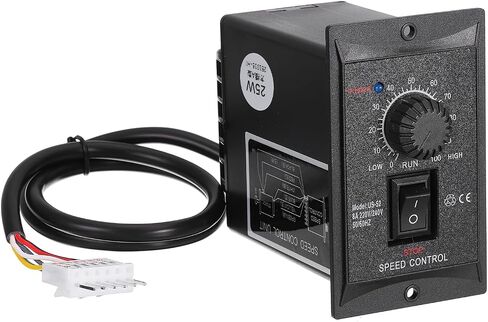 MECCANIXITY 200W 220V AC وحدة تحكم سرعة المحرك، US-52 50/60 هرتز وحدة تحكم المحرك إلى الأمام عكس التبديل مع IEC C14 ذكر التوصيل لمنظم الحاكم استبدال آلات المعدات DIY in Saudi Arabia