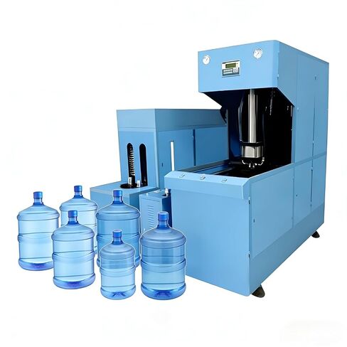 Semi Automatic Blow Molding Machine for High Capacity Plastic Bottle Production Industrial Bottles Manufacturing Equipment with Adjustable Settings for Multiple Sizes Suitable for Factory Use in Kuwait