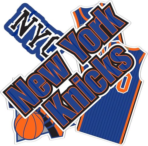 ملصق Desert Cactus New York Knicks ملصق من الفينيل مرخص رسميًا من NY NBA وزجاجة مياه للكمبيوتر المحمول ودفتر قصاصات السيارة مقاس 11 × 8.5 ورقة (إصدار المدينة 2023) in Kuwait