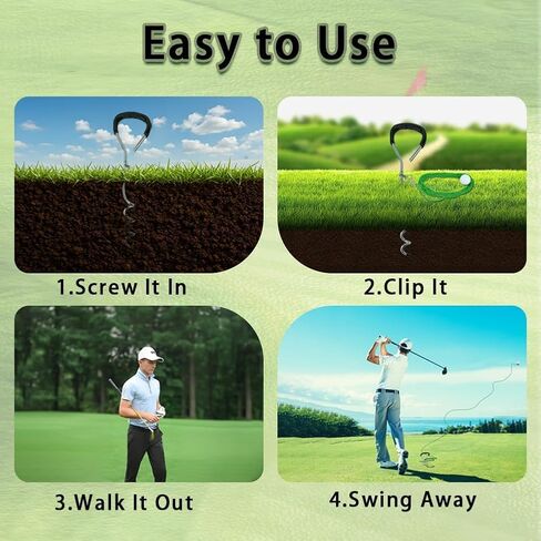 Golf Training Tool,Practice Tool in The Backyard with A Golf Ball & 50 Feet Ball Tavel, Golf Rope Swing Trainer for Improving Swing Form & Accuracy in Kuwait